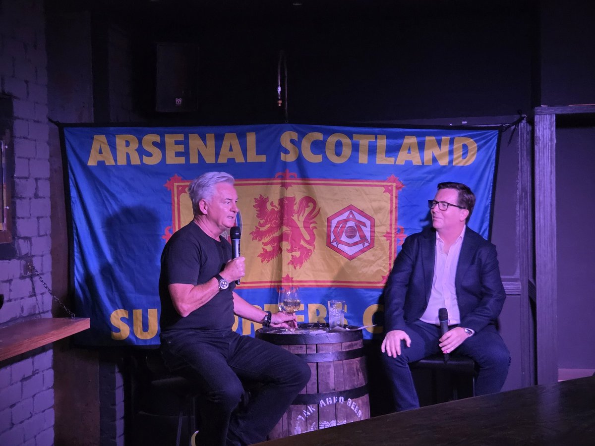 ArsenalScotland's tweet image. An excellent night had by everyone in Glasgow last night.

Charlie Nicholas was on great form, plenty of stories and plenty of laughs!

Keep a look out for the next event, maybe toward the end of the year....

🔴⚪️🏴󠁧󠁢󠁳󠁣󠁴󠁿