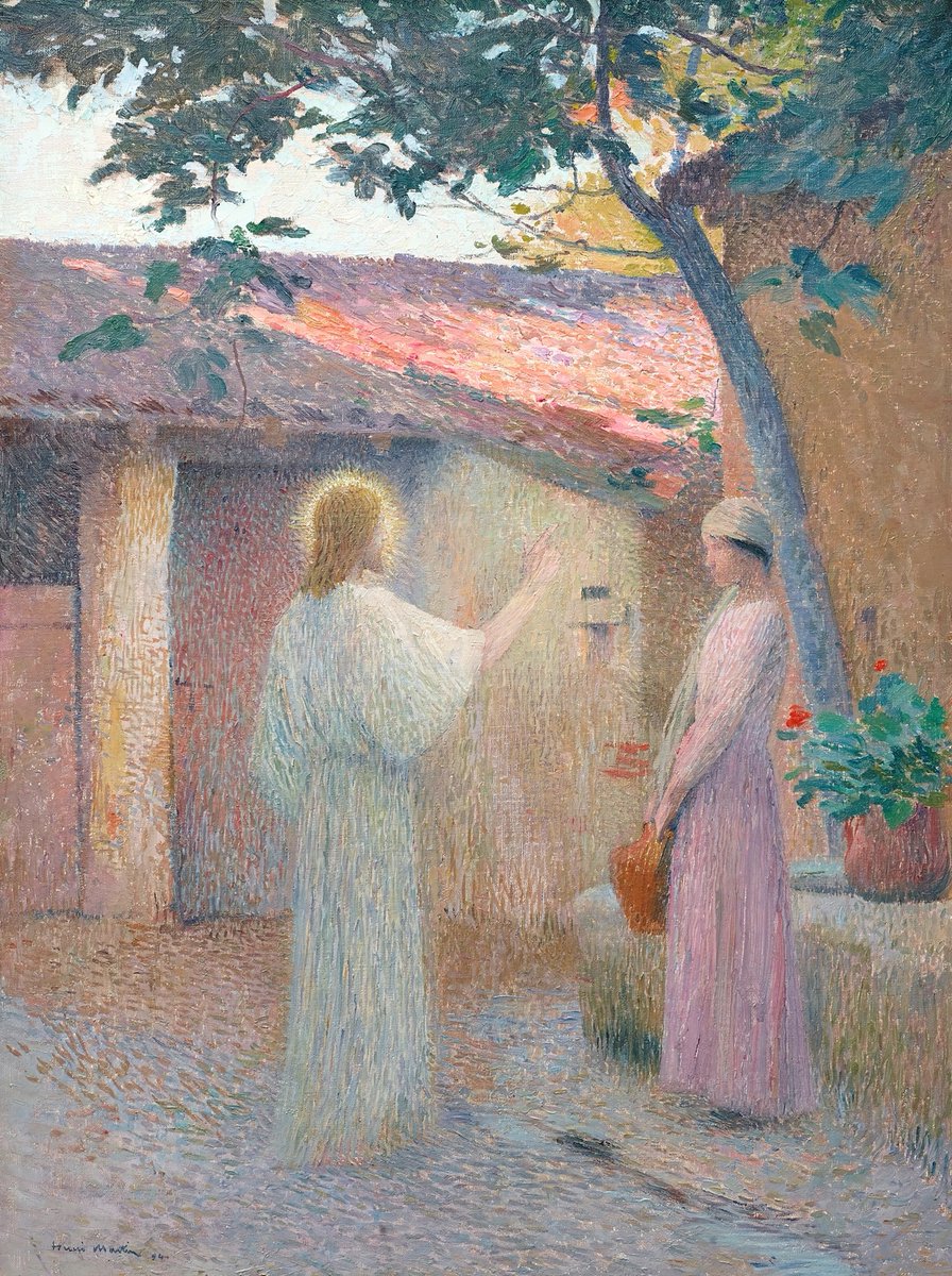 visual_logos's tweet photo. Cristo y la Samaritana - Henri Martin - 1894 https://t.co/MuFpd6W7jg