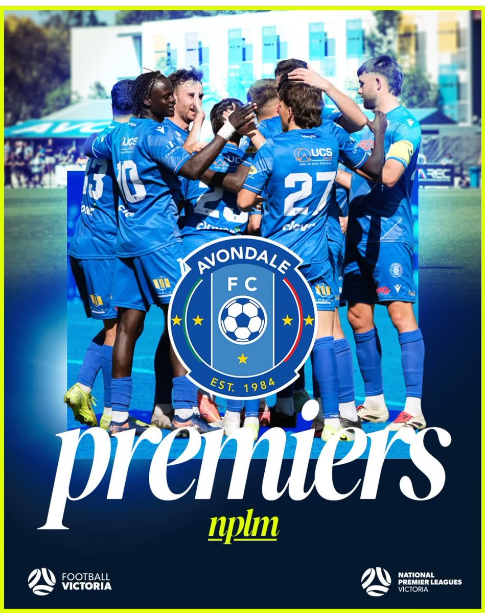 Congratulations to Avondale for winning the most important 🏆 of the VIC⚽️ season.

Over 26 matches, the best team finishes in 1st place, &amp; that 1st spot now also has an #AusChampionship spot associated with it. It’s time to start calling it the “premiership” (as opposed to the
