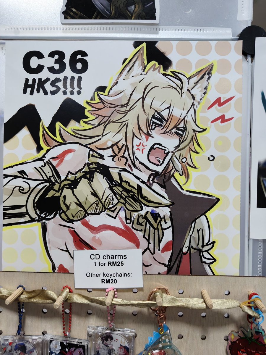 My helper told me a lot of people asked if they can buy my booth number art?😂

Ok, if you guys turn up at 4pm Day 3 of AniManGaki, there will be two copies available!  First come first serve! RM20 each! 
At C36 HKS!!!

Selling merch at AMG ✘
Selling booth number art at AMG ✔