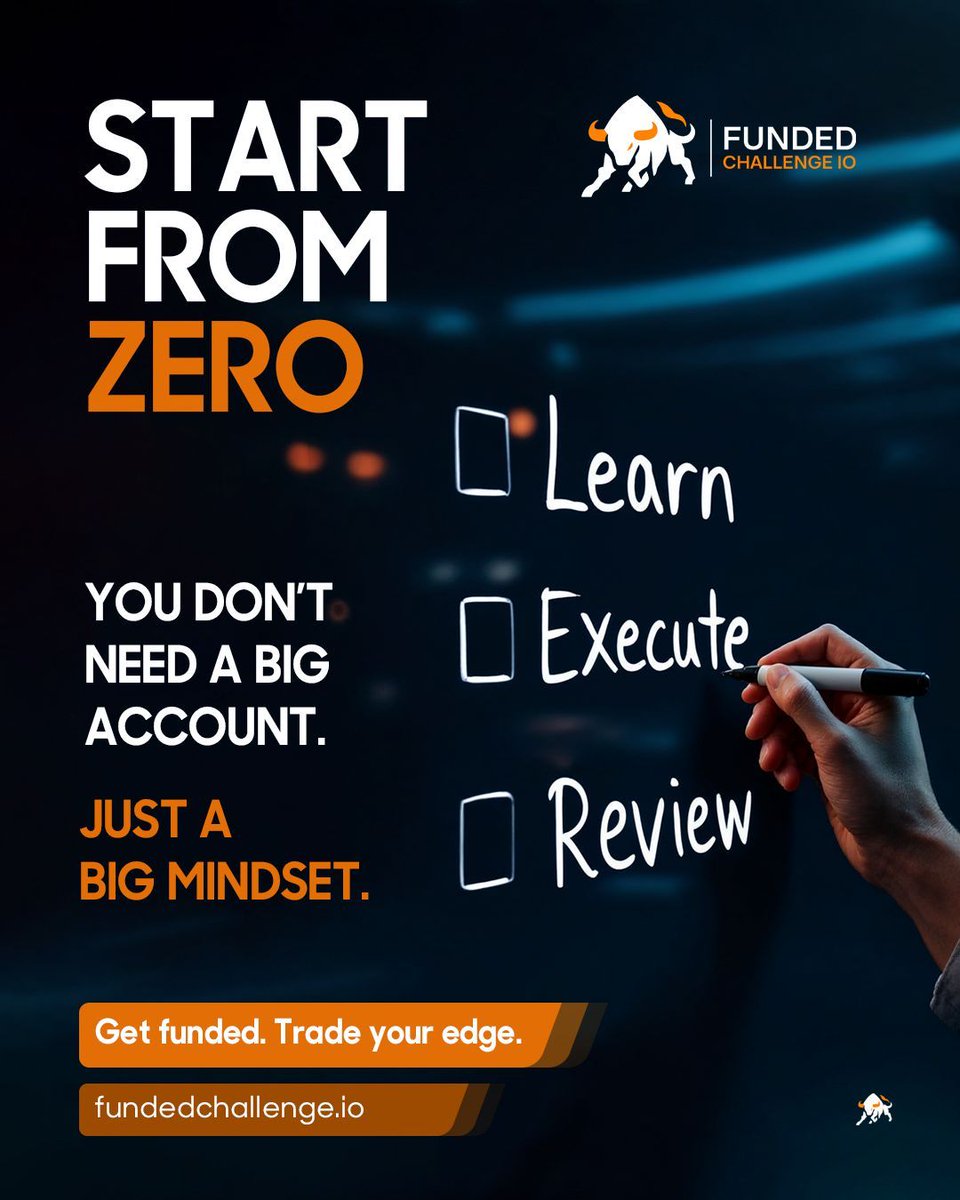 FxFundChallenge's tweet image. You don’t need a big account. Just a big mindset. 🔑
✅ Learn
✅ Execute
✅ Review
Take the first step: fundedchallenge.io/fund50-2
Discount code: FUND50 (50% OFF)
#TradingMotivation #FundedChallenge