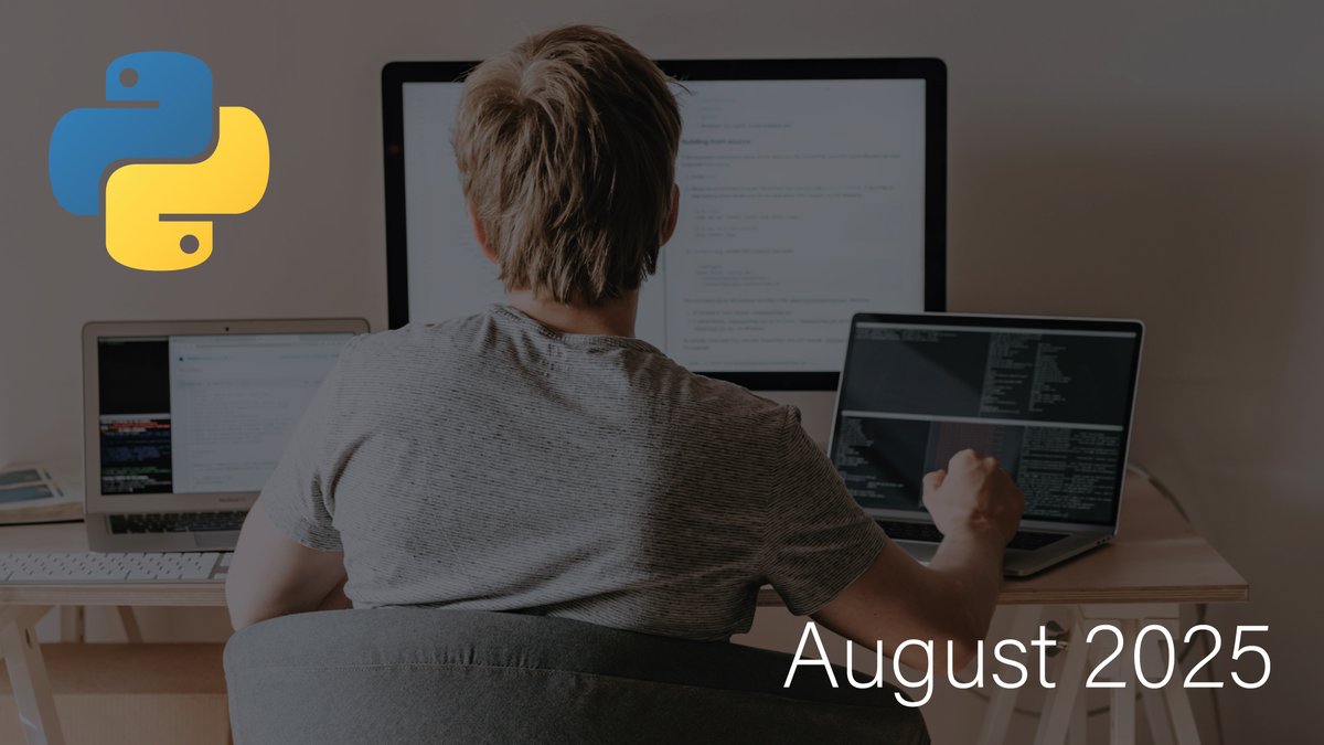 Catch up on the latest Python news! Check out the Python Monthly Review for August 2025. Stay ahead! Subscribe now! It is free!
#python #newsletter

linkedin.com/pulse/python-m…