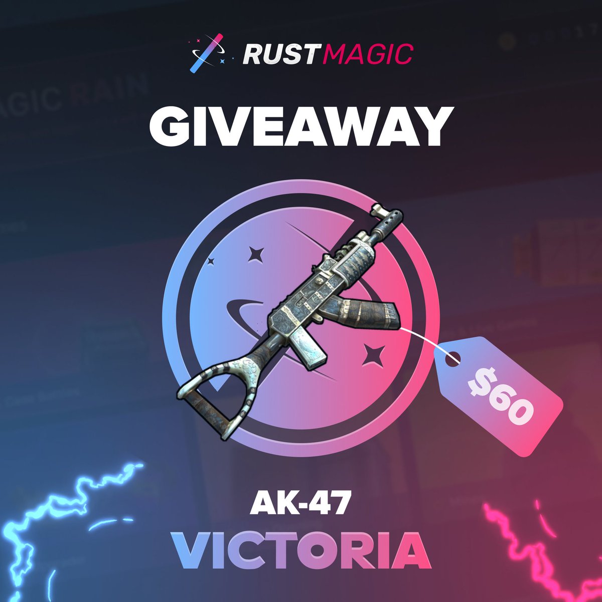 RustMagic.com (@rustmagiccom) on Twitter photo ($50) AK-47 Victoria giveaway!
✅ Follow <a href="/RustMagicCom/">RustMagic.com</a>
✅ RT and tag 1 friend
Winner chosen in 7 days good luck! ($50) AK-47 Victoria giveaway!
✅ Follow <a href="/RustMagicCom/">RustMagic.com</a>
✅ RT and tag 1 friend
Winner chosen in 7 days good luck!