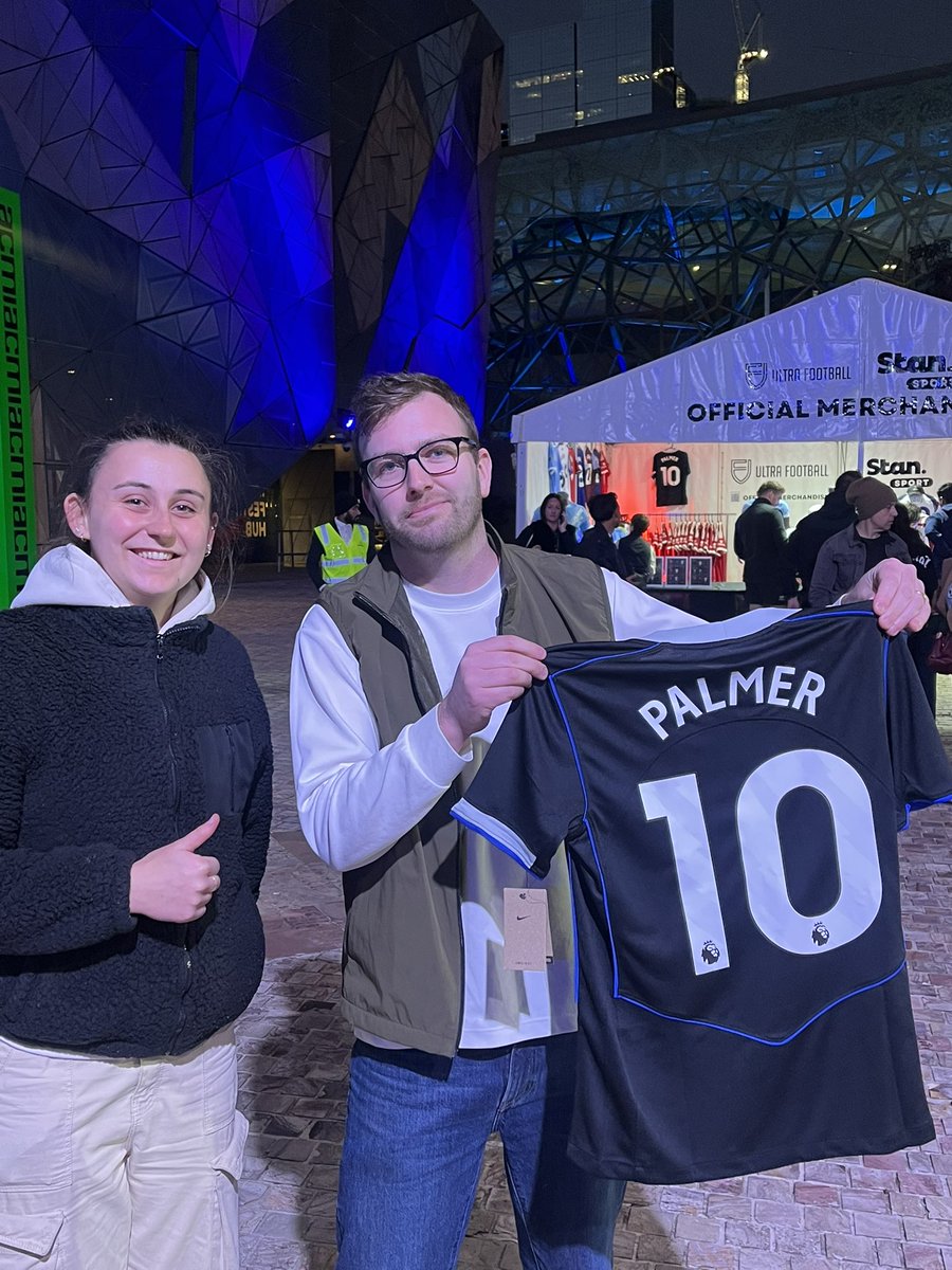 Thank you <a href="/ultrafootballau/">Ultra Football</a> .. <a href="/ChelseaFC/">Chelsea FC</a> <a href="/premierleague/">Premier League</a> <a href="/FedSquare/">Fed Square</a> <a href="/cityofmelbourne/">City of Melbourne</a> <a href="/StanSportAU/">Stan Sport</a> <a href="/Channel9/">Channel9</a> …xmb