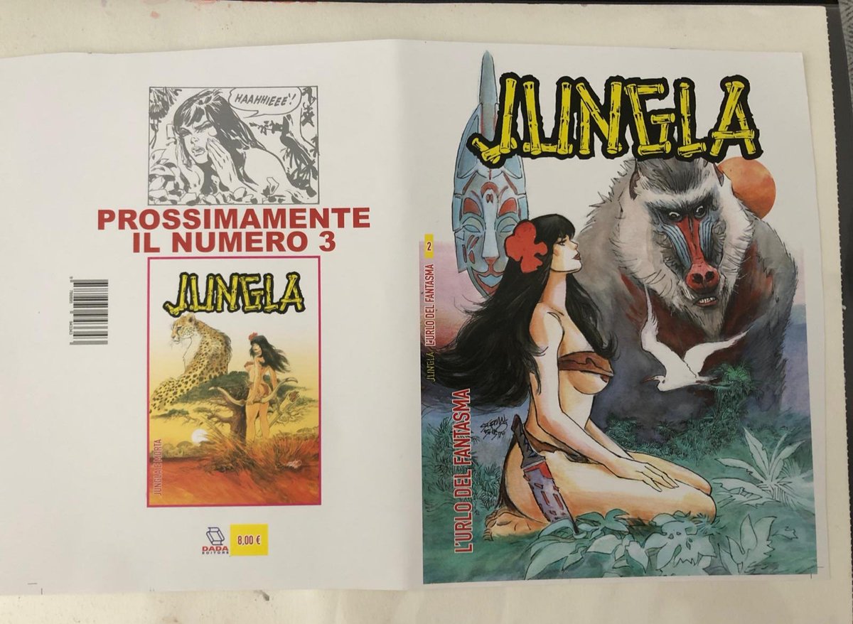 NN FOTTERA' A NIUNO,MA VOLEVO SEMPLICEMENTE UFFICIALIAZZARE IL MIO "ARRUOLAMENTO" IN VESTE DI COPERTINISTA DELLA RISTAMPA DI "JUNGLA" FUMETTO CHE VEDEVA AI PENNELLI IL MAESTRO STELIO FENZO . PRESTO ALTRI DETTAGLI SULLA PUBBLICAZIONE . UGH E MERCI PER L'ATTENZIONE