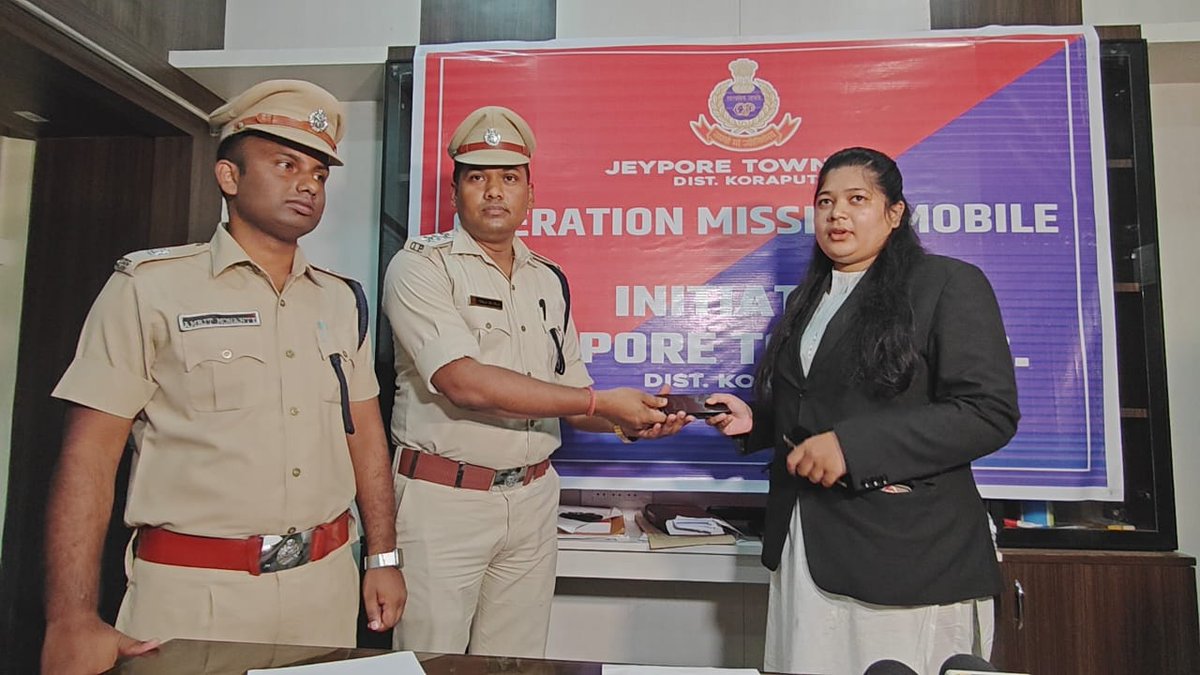 Jeypore Town PS successfully recovered 17 missing mobile and handed over to the rightful owners.
All are requested to report their missing/theft mobile phones in CEIR or Sanchar Sathi Portal