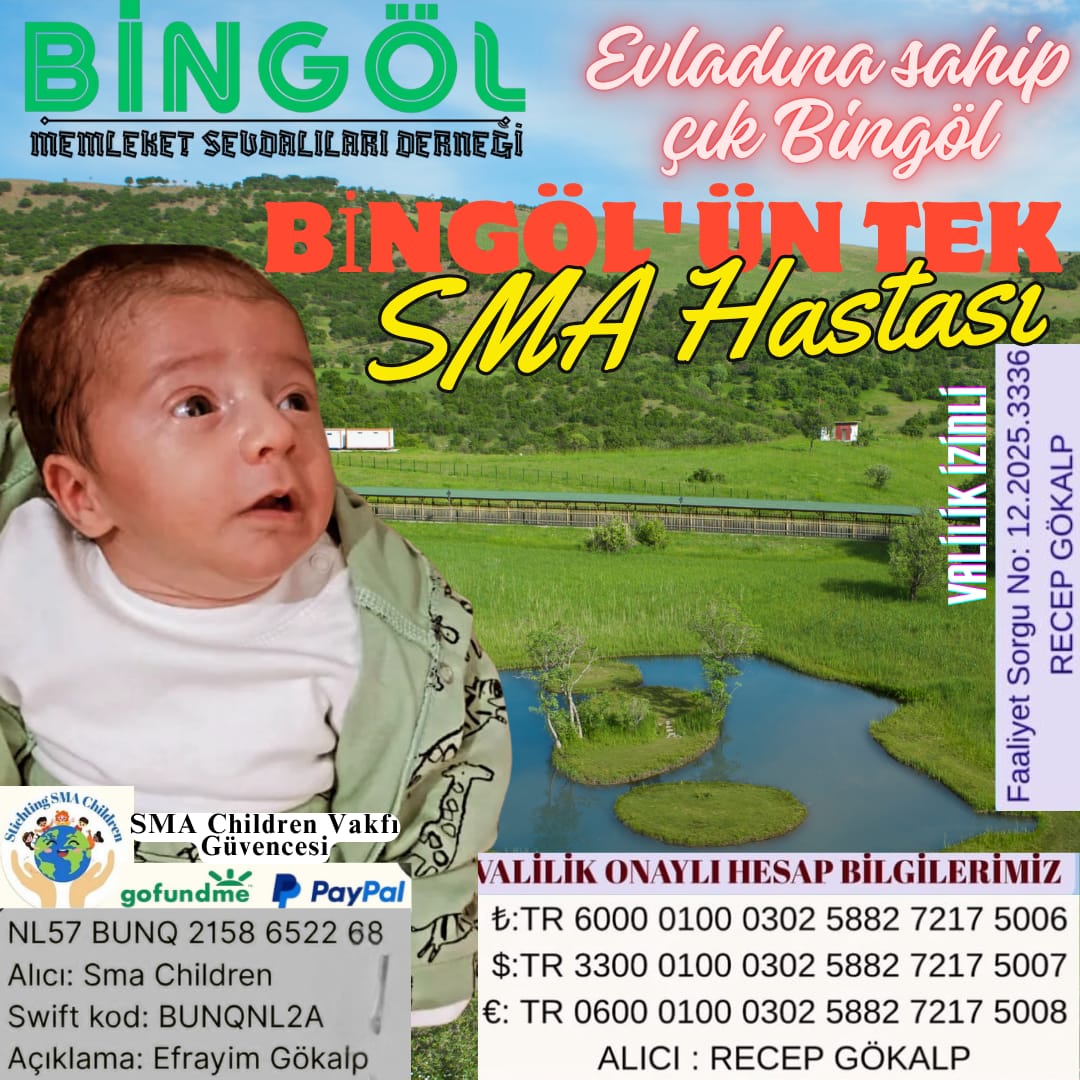 🌿 ORTAK SES, ORTAK YÜREK 🌿

Bu memleketin en büyük ihtiyacı; samimi bir yürekle “biz” diyebilmektir.
Bugün SMA hastası bir bebeğimiz var… O bebek bizim değil, hepimizin çocuğu!
Onun nefesi, bu şehrin nefesidir.
Eğer biz bu bebeğimiz için birleşebilir, elimizi taşın altına