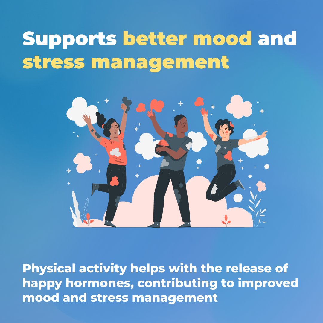 WHOWPRO's tweet image. Beyond the physical benefits, staying active: 

✨enhances self esteem and confidence 
✨boosts your mood and manages stress 
✨replenishes energy and recharges

#GetMoving