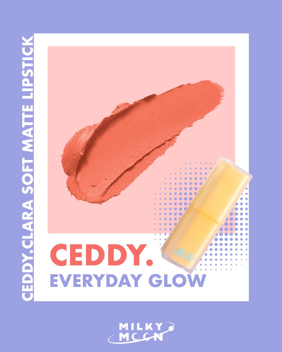 RizalAziz_'s tweet image. CODEname: CEDDY - Everday Glow. ✨

PRODUCT: MilkyMoon Clara Soft Matte Lipstick. 

Illustration for @milkymoonCo 

#localproduct #milkymoon #illustration #procreate