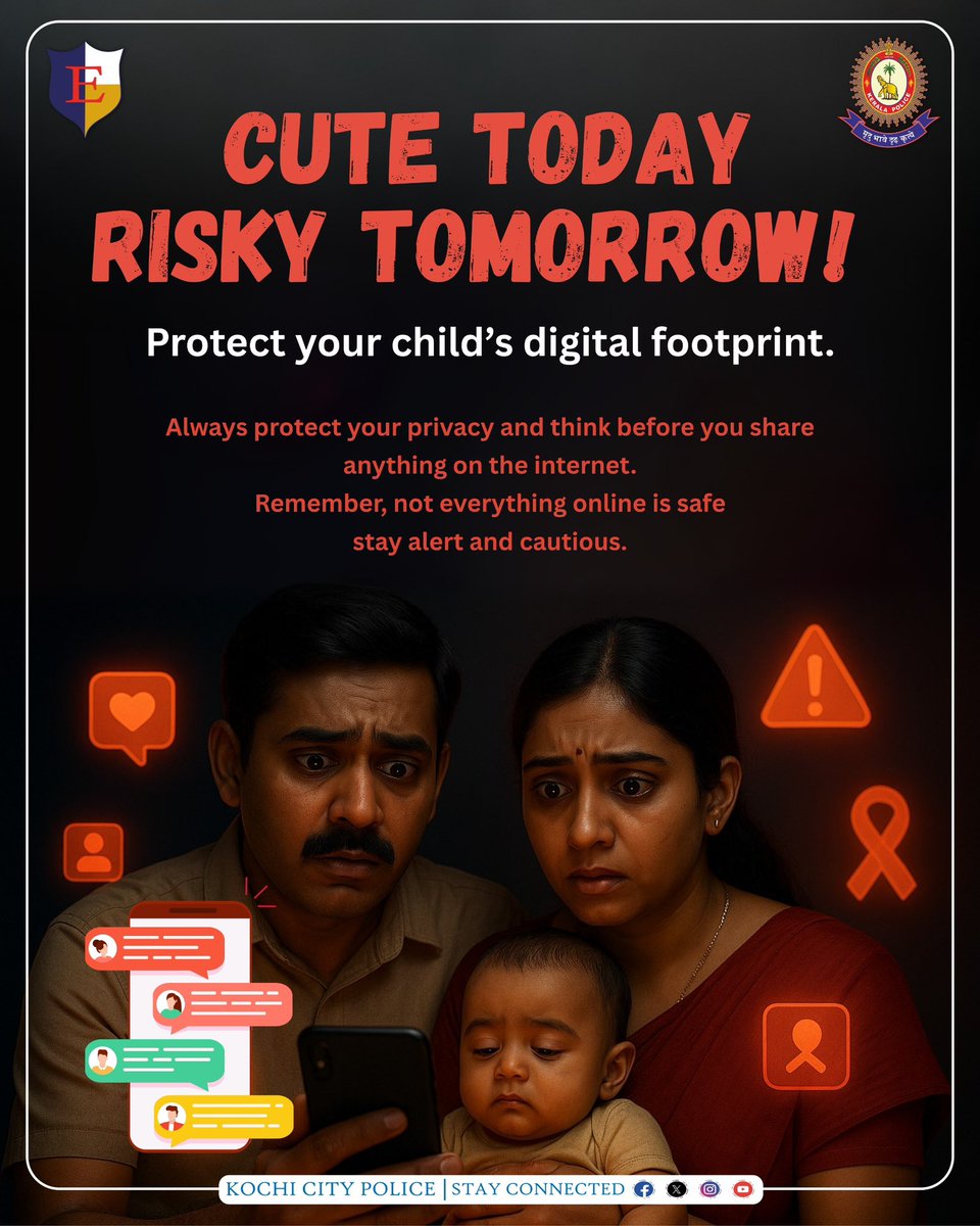kochicitypolice's tweet image. Private moments deserve privacy. Don’t overshare your child’s life.

#DigitalFootprint #PrivacyMatters #SafeSharing #ProtectTheirFuture #DigitalSafety #ChildProtection