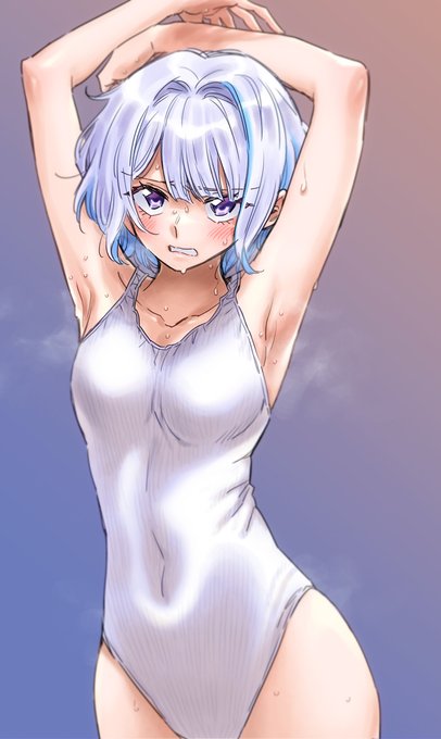 皇女腋見せて(2枚目はアップ)。 