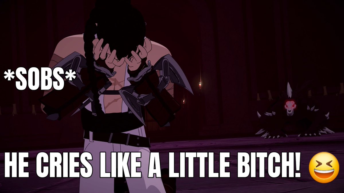 Drakenoid2's tweet image. I&apos;ll never forget the only time i laughed and mocked Tyrian until through out the series, He just constantly pisses me off for everything he does even after he killed Clover due to Qrow&apos;s mistake. I hope he dies somewhere in Volume 10.

#RWBY #GREENLIGHTVOLUME10