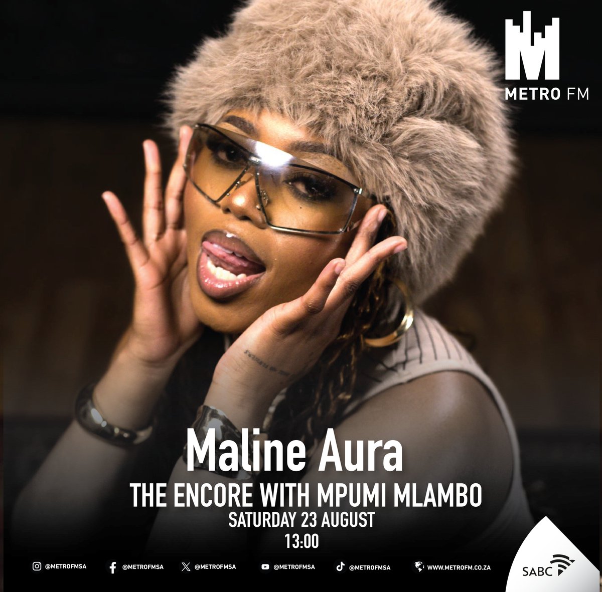 METROFMSA's tweet photo. Today we shine the spotlight on Maline Aura on #TableFor3 with @MPUMIMLAMBO_ https://t.co/jsiT7LDL0J