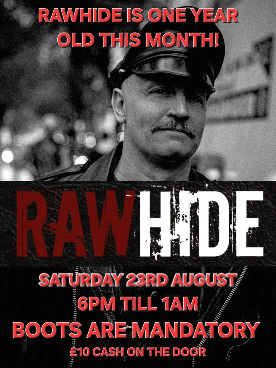 Happy 1st Birthday RAWHIDE. 🥂🍾🎂 I hope tonight's party is a stomper!