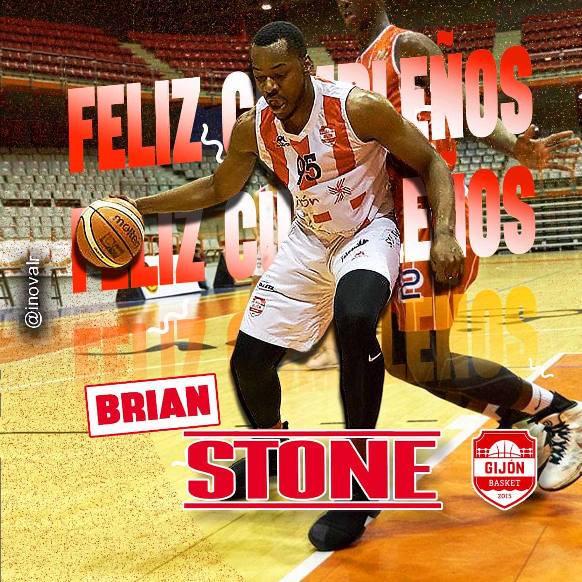 Iván N. R. (@inovalr) on Twitter photo Hoy cumple 31 años Brian Stone <a href="/bstone44/">Brian Stone</a> 🎂 !!
Jugador de <a href="/GijonBasket/">Gijón Basket</a> 🔴⚪️ en la temporada 2016-17 de liga #EBA donde promedió 15,7 ppp 6,0 rpp y 1,2tpp en 24 mpp
Happy Birthday Brian 🎂 !!
<a href="/MLCHS_Athletics/">MLCHS Athletics</a> <a href="/MaloneU/">Malone University</a> <a href="/electricofc/">Eléctrico Futebol Clube</a> Hoy cumple 31 años Brian Stone <a href="/bstone44/">Brian Stone</a> 🎂 !!
Jugador de <a href="/GijonBasket/">Gijón Basket</a> 🔴⚪️ en la temporada 2016-17 de liga #EBA donde promedió 15,7 ppp 6,0 rpp y 1,2tpp en 24 mpp
Happy Birthday Brian 🎂 !!
<a href="/MLCHS_Athletics/">MLCHS Athletics</a> <a href="/MaloneU/">Malone University</a> <a href="/electricofc/">Eléctrico Futebol Clube</a>