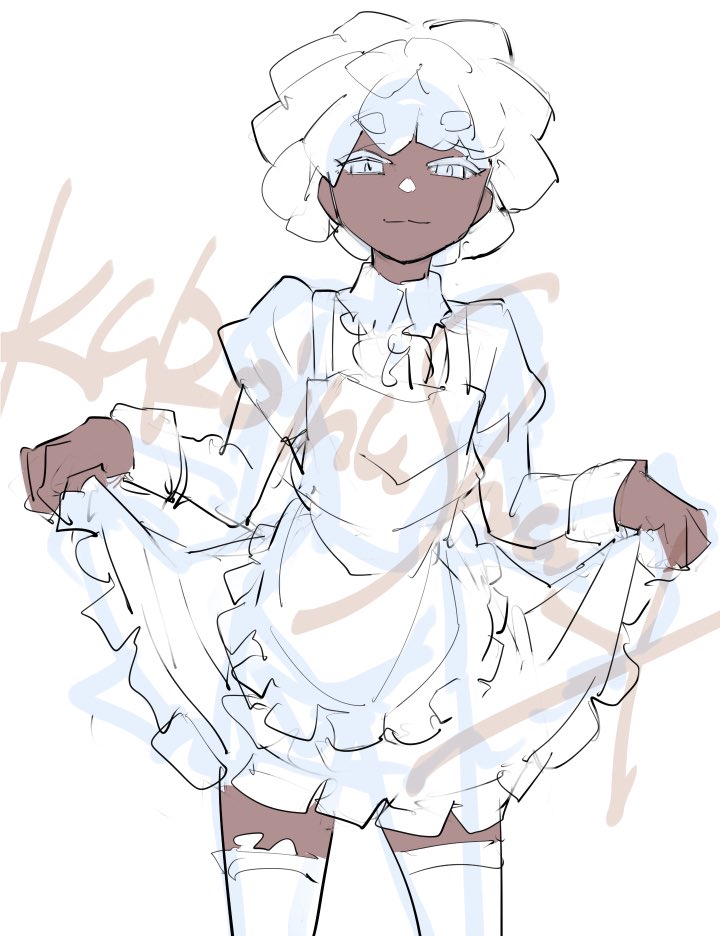 doodle

バカじゃねーのと思いながら着たものの、ご主人が喜ぶのが満更ではない少年メイド