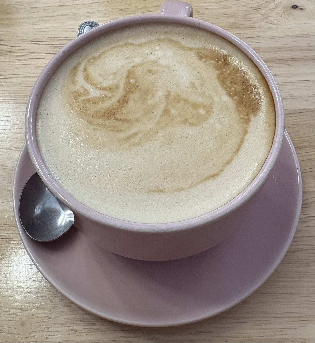On #PublicService duty again this week to check the local #Latte is still good to drink! 😀 I can confirm it is safe 😂 I see the #LochNessMonster in this one 😁
