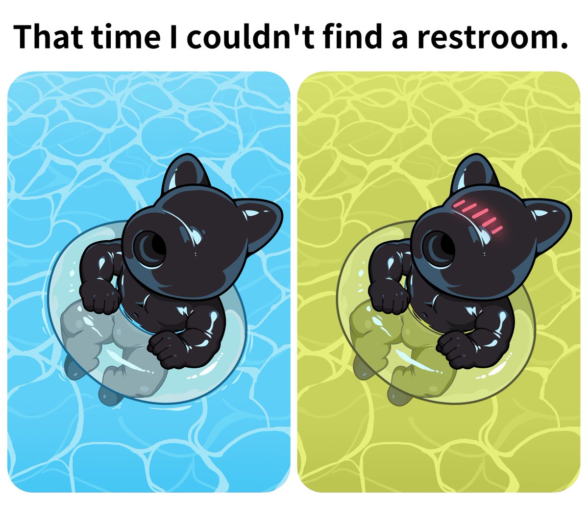 A Little Pool Story 🐾✨ 

#siliconeLifestyle #SurpriseDelivery #KinkyComics”