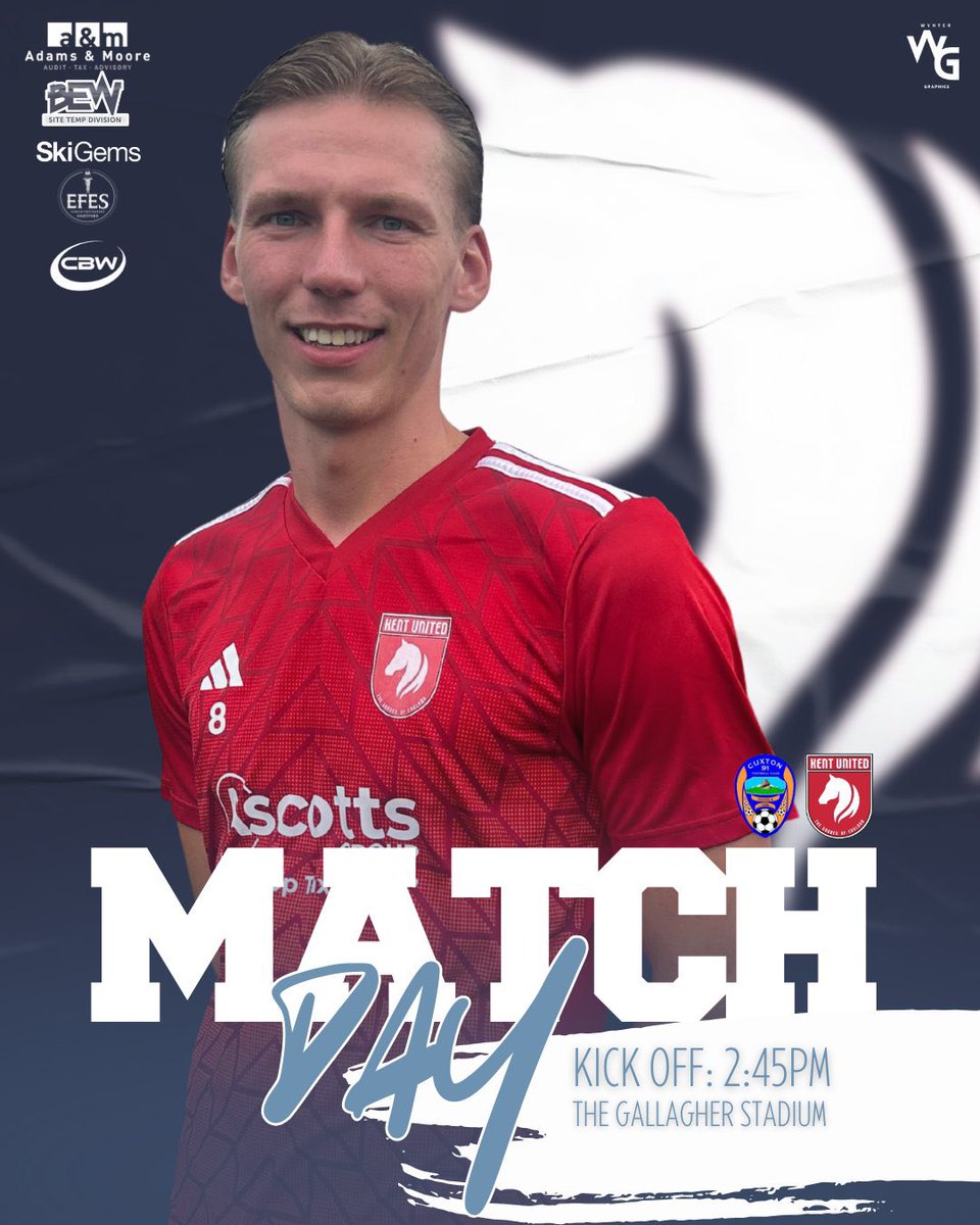 Kent United (@kentunitedfc) on Twitter photo MATCH DAY⚽️
🆚 <a href="/Cuxton91FC/">Cuxton 91 FC</a>
🏟️ The Gallagher Stadium
⏰ 2.45PM
Take a trip and cheer on the boys!
#kentunited ❤️ MATCH DAY⚽️
🆚 <a href="/Cuxton91FC/">Cuxton 91 FC</a>
🏟️ The Gallagher Stadium
⏰ 2.45PM
Take a trip and cheer on the boys!
#kentunited ❤️