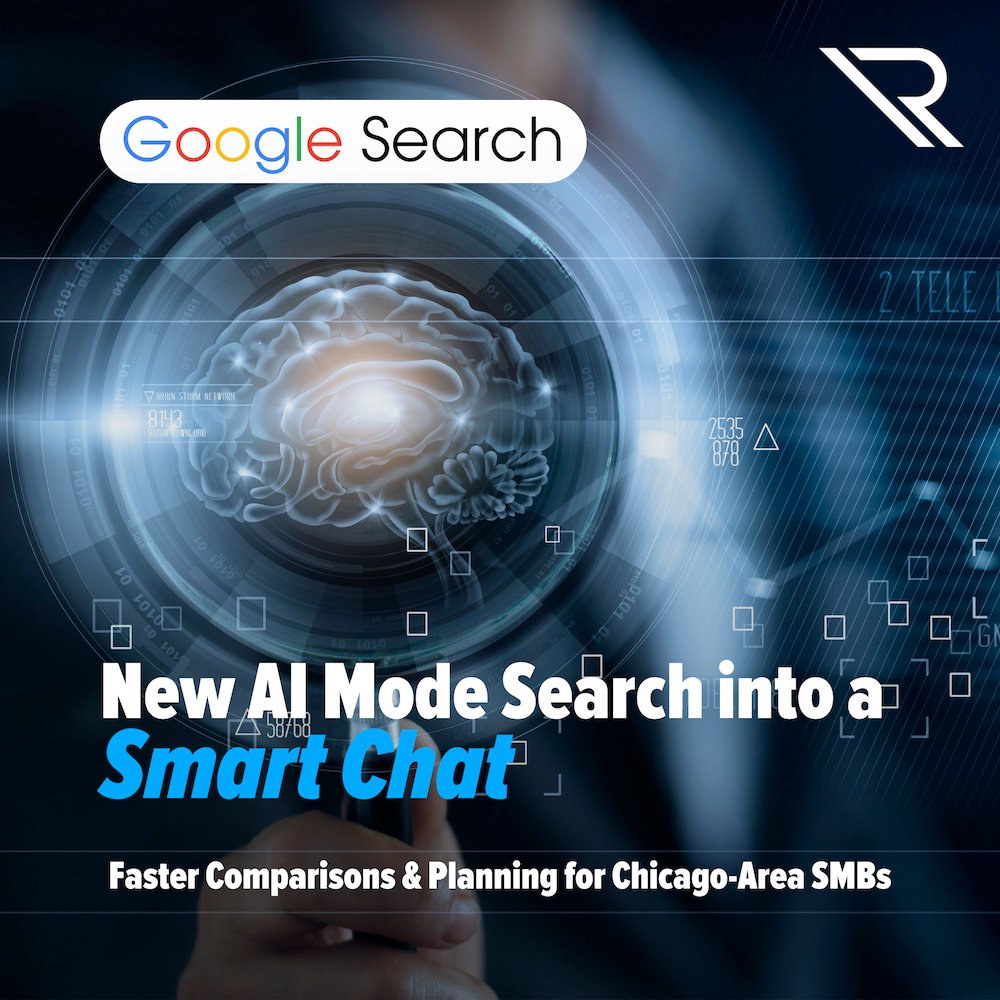 Reintivity's tweet image. Google’s new AI Mode turns searches into chat-style breakdowns—great for comparisons &amp;amp; planning, but double-check facts and watch privacy.
blog.google/products/searc… 

#GoogleAI #AIMode #SearchSmart #ChiBiz