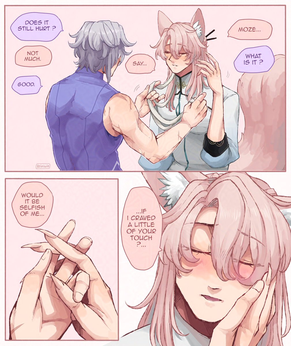 while Amphoreus is in shamble i want to imagine Jiaoqiu and Moze being all soft to heal my heart 🥲
#HonkaiStarRail #mozeqiu