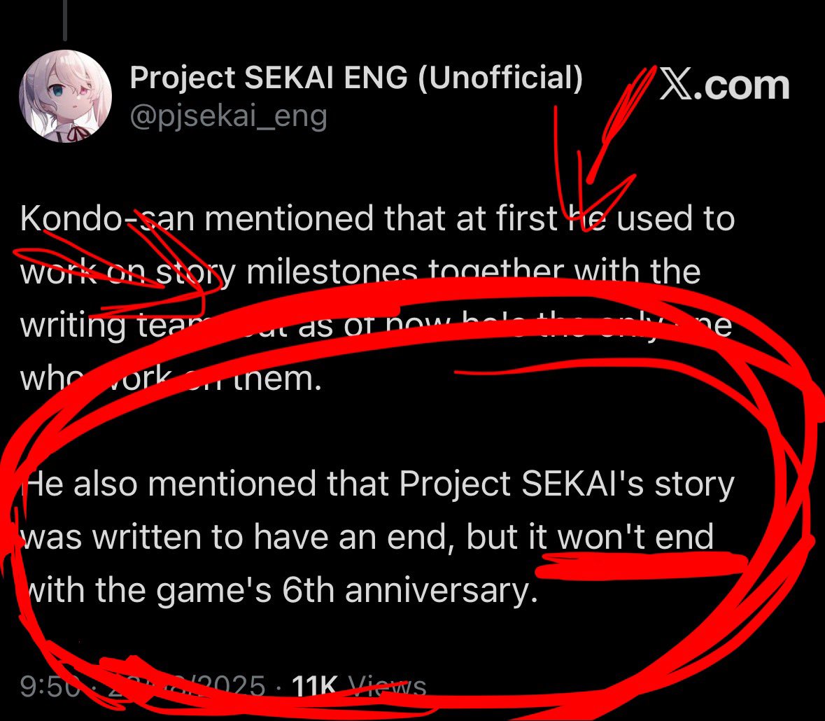 Hoping prsk fandom will finally stop spreading misinformation with this confirmation