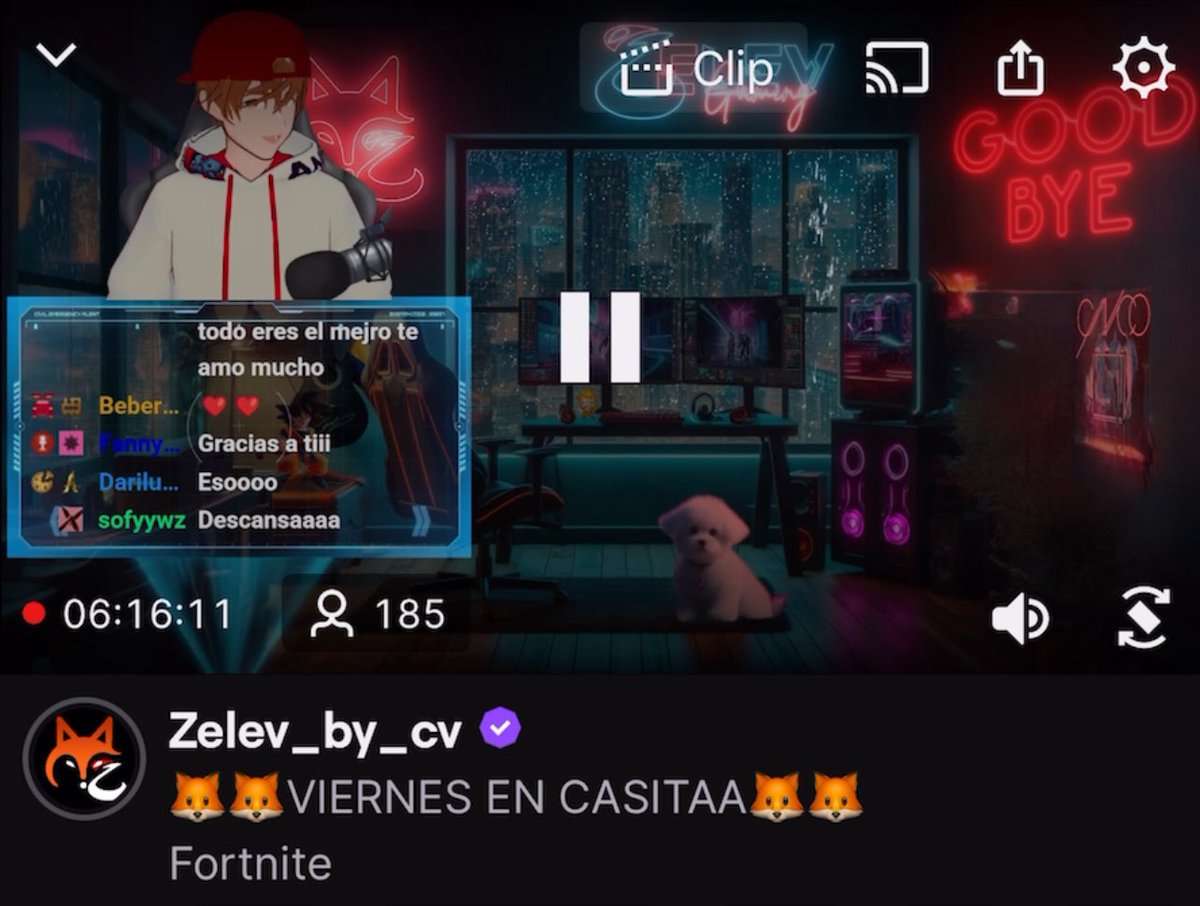 Gracias por el stream de hoy vida,  por tu tiempito, que streammm tan bello como siempre que descanses ❤️
<a href="/christophervele/">Christopher Velez 🔺</a>