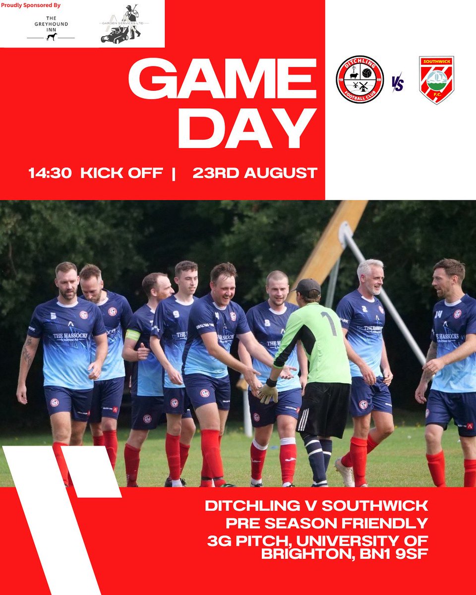 Ditchling FC (@ditchling_fc) on Twitter photo It’s Game Day! A short trip across the Beacon to the University of Brighton for today’s final pre season friendly against <a href="/SouthwickFCMens/">Southwick Football Club</a> It’s Game Day! A short trip across the Beacon to the University of Brighton for today’s final pre season friendly against <a href="/SouthwickFCMens/">Southwick Football Club</a>