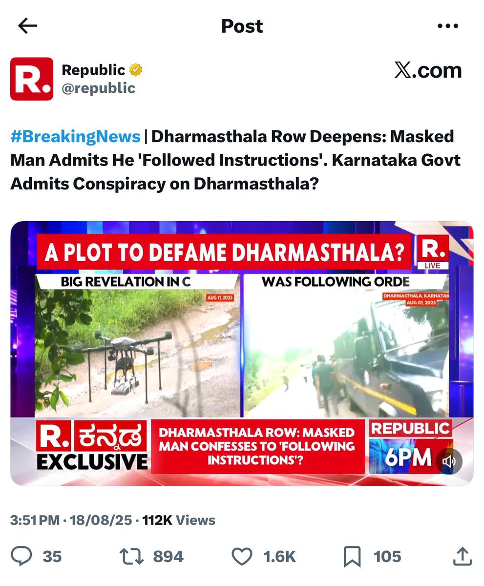 If the masked man was a pawn, Zoo Bear, Prakash Raj, Sanjay Hegde etc are the knights &amp; must be interrogated for their role in the sinister Dharmasthala Defamation conspiracy 

The case should be handed over to <a href="/NIA_India/">NIA India</a> because it looks like a part of the larger “eradicate