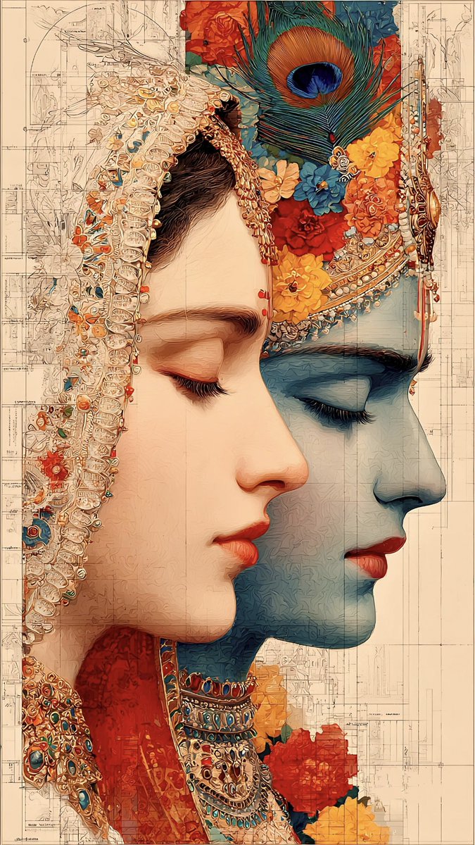 Lovely art 🤩🤩 
Radhe radhe ❤️