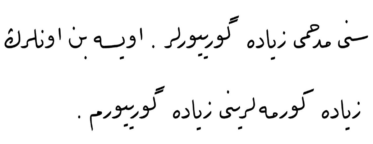 Seni methimi ziyade görüyorlar. Oysa ben onların ziyade görmelerini ziyade görüyorum.