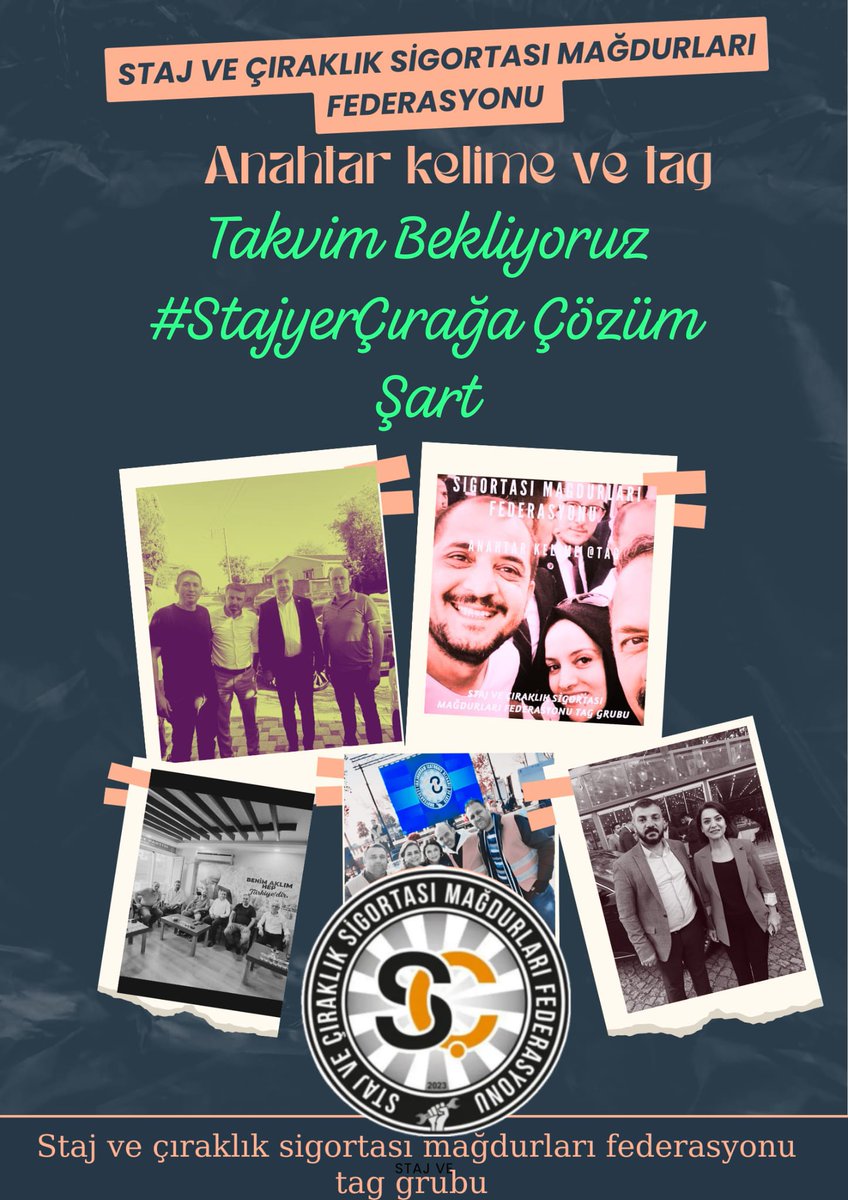 Mersin Staj Çıraklık Mağdurları Temsilciliği (@mersinscsm) on Twitter photo Kanuna göre bir iş yerinde tam gün çalışan herkes sigortalıdır.Sigorta kartı verilerek çalıştırılan bizlere Ssk başlangıç hakkı verilmelidir
<a href="/RTErdogan/">Recep Tayyip Erdoğan</a>
<a href="/dbdevletbahceli/">Devlet Bahçeli</a>
<a href="/eczozgurozel/">Özgür Özel</a>
<a href="/umitozdag/">Ümit Özdağ</a>
<a href="/MDervisogluTR/">Müsavat Dervişoğlu</a>
<a href="/Mustafa_Destici/">Mustafa Destici</a>
Takvim Bekliyoruz
#StajyerÇırağaÇözümŞart Kanuna göre bir iş yerinde tam gün çalışan herkes sigortalıdır.Sigorta kartı verilerek çalıştırılan bizlere Ssk başlangıç hakkı verilmelidir
<a href="/RTErdogan/">Recep Tayyip Erdoğan</a>
<a href="/dbdevletbahceli/">Devlet Bahçeli</a>
<a href="/eczozgurozel/">Özgür Özel</a>
<a href="/umitozdag/">Ümit Özdağ</a>
<a href="/MDervisogluTR/">Müsavat Dervişoğlu</a>
<a href="/Mustafa_Destici/">Mustafa Destici</a>
Takvim Bekliyoruz
#StajyerÇırağaÇözümŞart