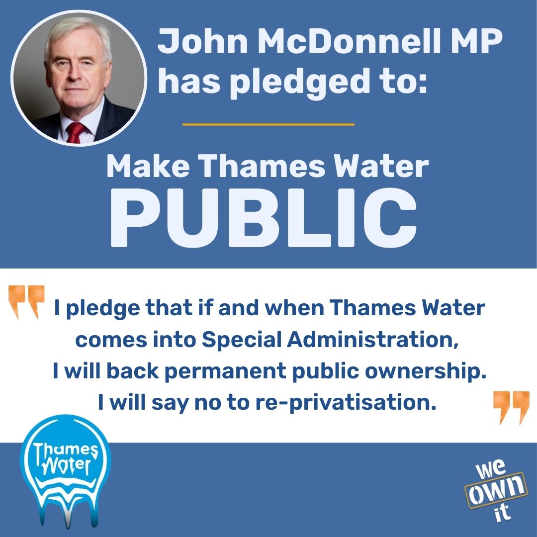 We Own It (@we_ownit) on Twitter photo ๐จThames Water is in crisis! ๐จ
82% of us want publicly owned water. If MPs truly represent us, they must reflect OUR views. It's great to have <a href="/johnmcdonnellMP/">John McDonnell</a> taking the pledge.
Take 1 minute to get your MP to pledge to make Thames Water public. ๐
vist.ly/44bi8 ๐จThames Water is in crisis! ๐จ
82% of us want publicly owned water. If MPs truly represent us, they must reflect OUR views. It's great to have <a href="/johnmcdonnellMP/">John McDonnell</a> taking the pledge.
Take 1 minute to get your MP to pledge to make Thames Water public. ๐
vist.ly/44bi8