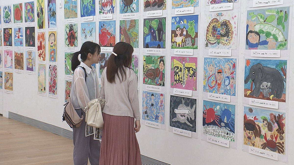 高山辰雄【少女】 まるで写真のような作品も「高山辰雄賞ジュニア美術展」 園児から