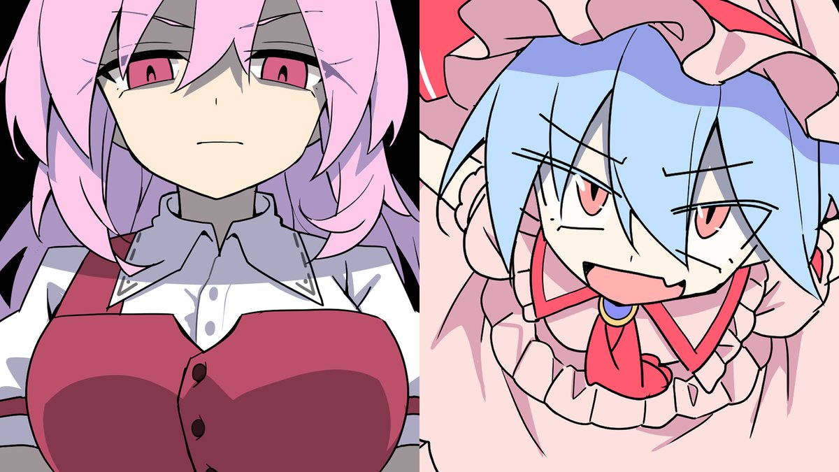 【東方手書き劇場】レミリアVS綿月依姫
https://t.co/8bbl24F0kb 