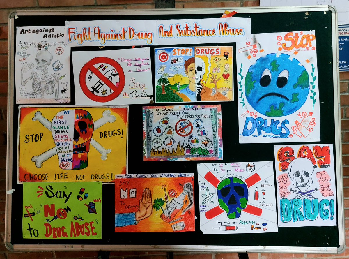 Arushi Saxena (@arushisaxena02) on Twitter photo Brushes became voices and colours became courage.🖌️🎨 Middle stage students painted powerful posters on 'Fight Against Drug & Substance Abuse' 🚫 Together, they proved that creativity can heal and inspire change.✨ <a href="/sdg4all/">AhlconIntl4SDGs</a> <a href="/ashokkp/">Ashok Pandey</a> <a href="/y_sanjay/">Sanjay Yadav</a> <a href="/pntduggal/">PUNEET DUGGAL</a> <a href="/sunandask21/">Sunanda S. Kumar</a> Brushes became voices and colours became courage.🖌️🎨 Middle stage students painted powerful posters on 'Fight Against Drug & Substance Abuse' 🚫 Together, they proved that creativity can heal and inspire change.✨ <a href="/sdg4all/">AhlconIntl4SDGs</a> <a href="/ashokkp/">Ashok Pandey</a> <a href="/y_sanjay/">Sanjay Yadav</a> <a href="/pntduggal/">PUNEET DUGGAL</a> <a href="/sunandask21/">Sunanda S. Kumar</a>