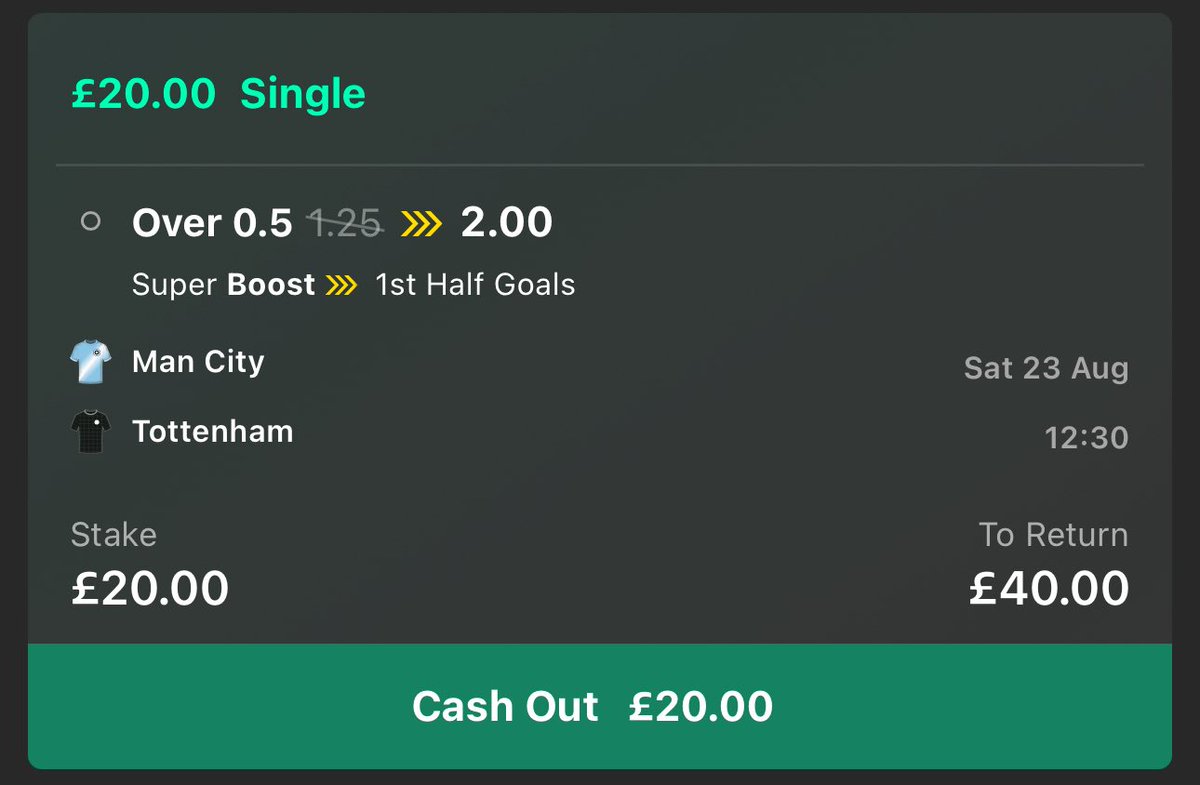 Lord’s Football Tips (@lordfootytips) on Twitter photo 😍 £40 CASH GIVEAWAY!!!!
I’m backing the MONSTER super boost on bet365 for Man City v Tottenham today! 🤩
If the bet wins I’ll giveaway…
£20 to someone who LIKES this❤️
£20 to someone who RTs this 🔁
Must FOLLOW <a href="/LordFootyTips/">Lord’s Football Tips</a> 😍 £40 CASH GIVEAWAY!!!!
I’m backing the MONSTER super boost on bet365 for Man City v Tottenham today! 🤩
If the bet wins I’ll giveaway…
£20 to someone who LIKES this❤️
£20 to someone who RTs this 🔁
Must FOLLOW <a href="/LordFootyTips/">Lord’s Football Tips</a>