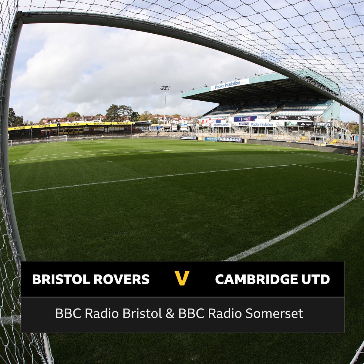 ⚽️ Bristol Rovers 🆚 Cambridge United

🎙️ Build up &amp; commentary from 2pm with <a href="/ChrisSpittles/">Chris Spittles</a> &amp; <a href="/1_Mansell/">Lee Mansell</a> 

📻 <a href="/BBCBristol/">BBC Bristol</a> 94.9FM, 104.6FM, DAB; <a href="/bbcsomerset/">BBC Somerset</a> DAB, 1566mw
📺 Freeview 711