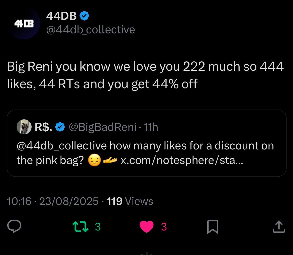 Like and rt the tweet below please? I want a new bag 🫵