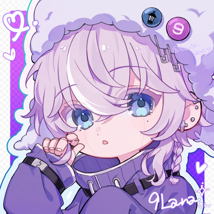 最近好きなった9Lanaさんの初ファンア #9Ln_art