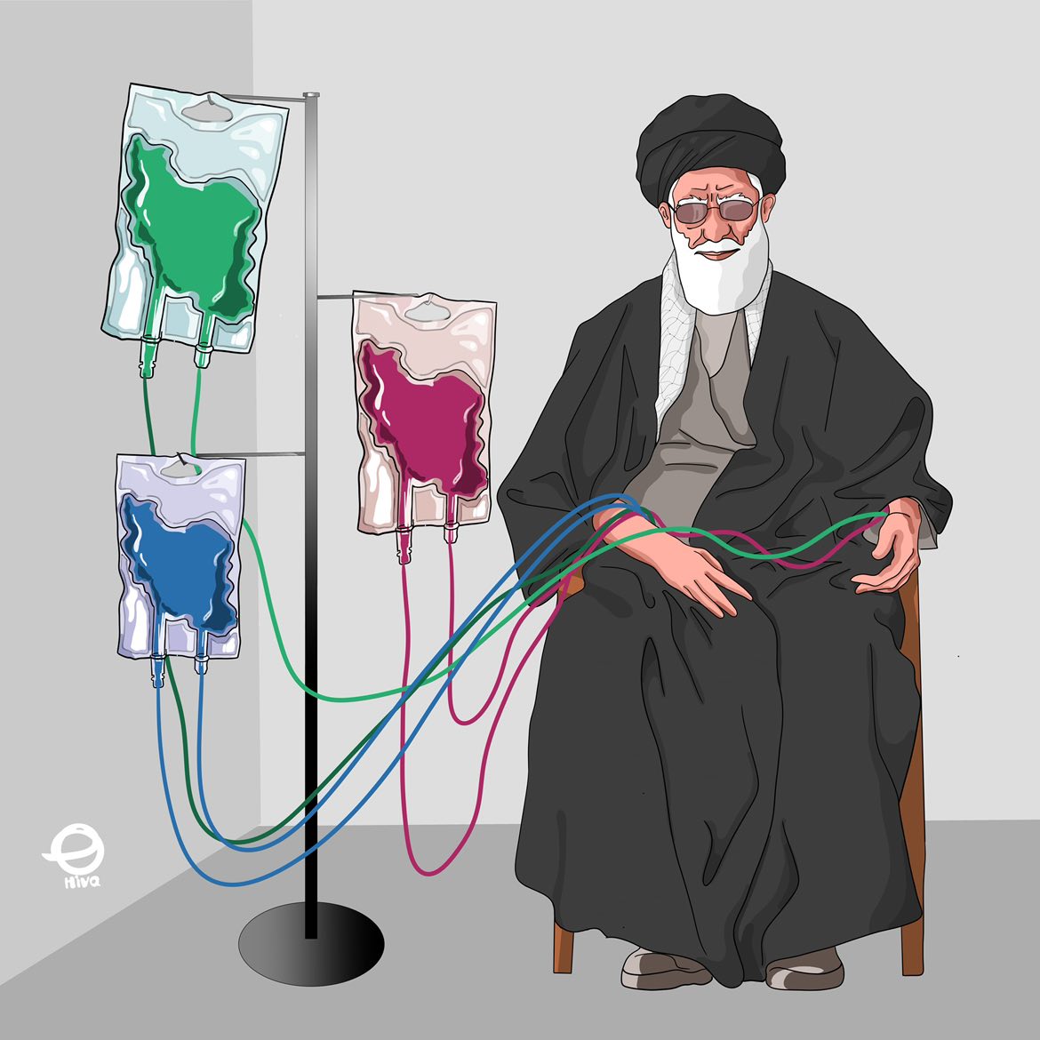 مکیدن ثروت و شیره ایران برای بقا!

طرح: هیوا <a href="/HivaRashi/">HIVA Rash.</a>