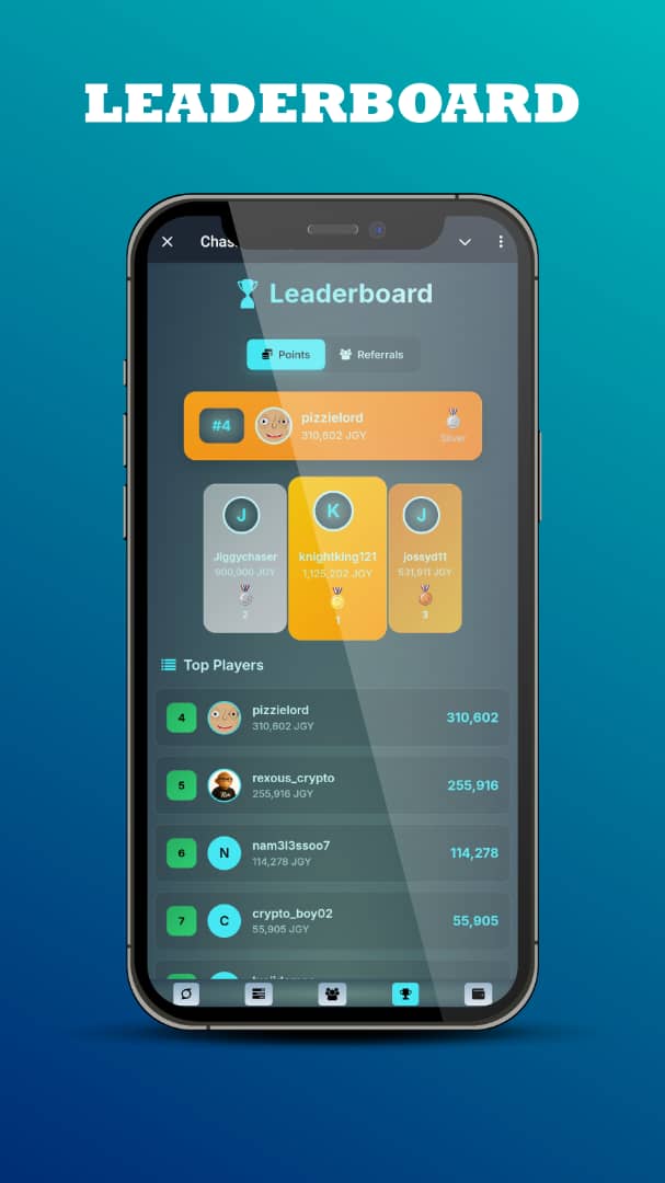 Knightking121's tweet image. Just hit the TOP SPOT on the @ChasingJiggy
 Miniapp leaderboard!  
No.1 baby! 💡💎

If you're not in this Web3 tap-to-earn revolution yet, you're missing out on building a borderless economy. Early adopters like us are shaping crypto's future. Here's how I stacked those points