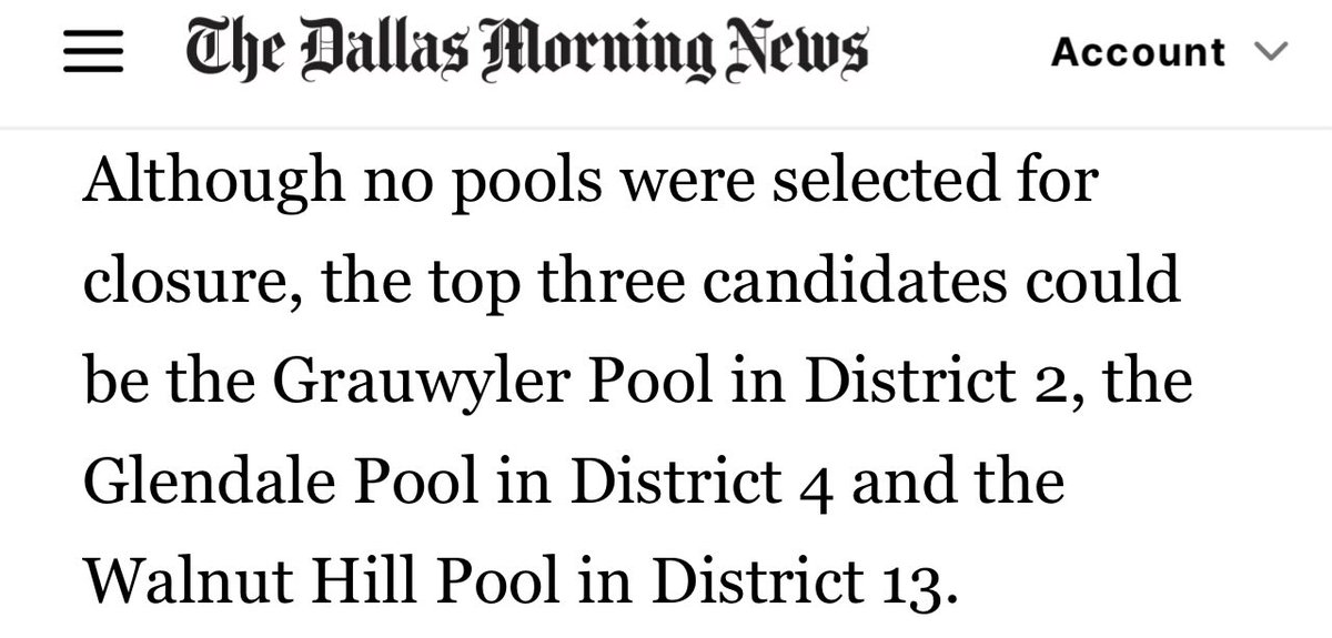 WTH is wrong with the <a href="/dallasnews/">Dallas Morning News</a> ?!? Why lie on <a href="/X/">X</a> and then refute their own tweet? Even the story is poorly written.

<a href="/DallasParkRec/">Dallas Park and Recreation Department</a> BRIEFED COUNCIL! Not <a href="/DallasParkRec/">Dallas Park and Recreation Department</a> "was briefed."

What I heard the Park director say is they are closing the ones that are under utilized and