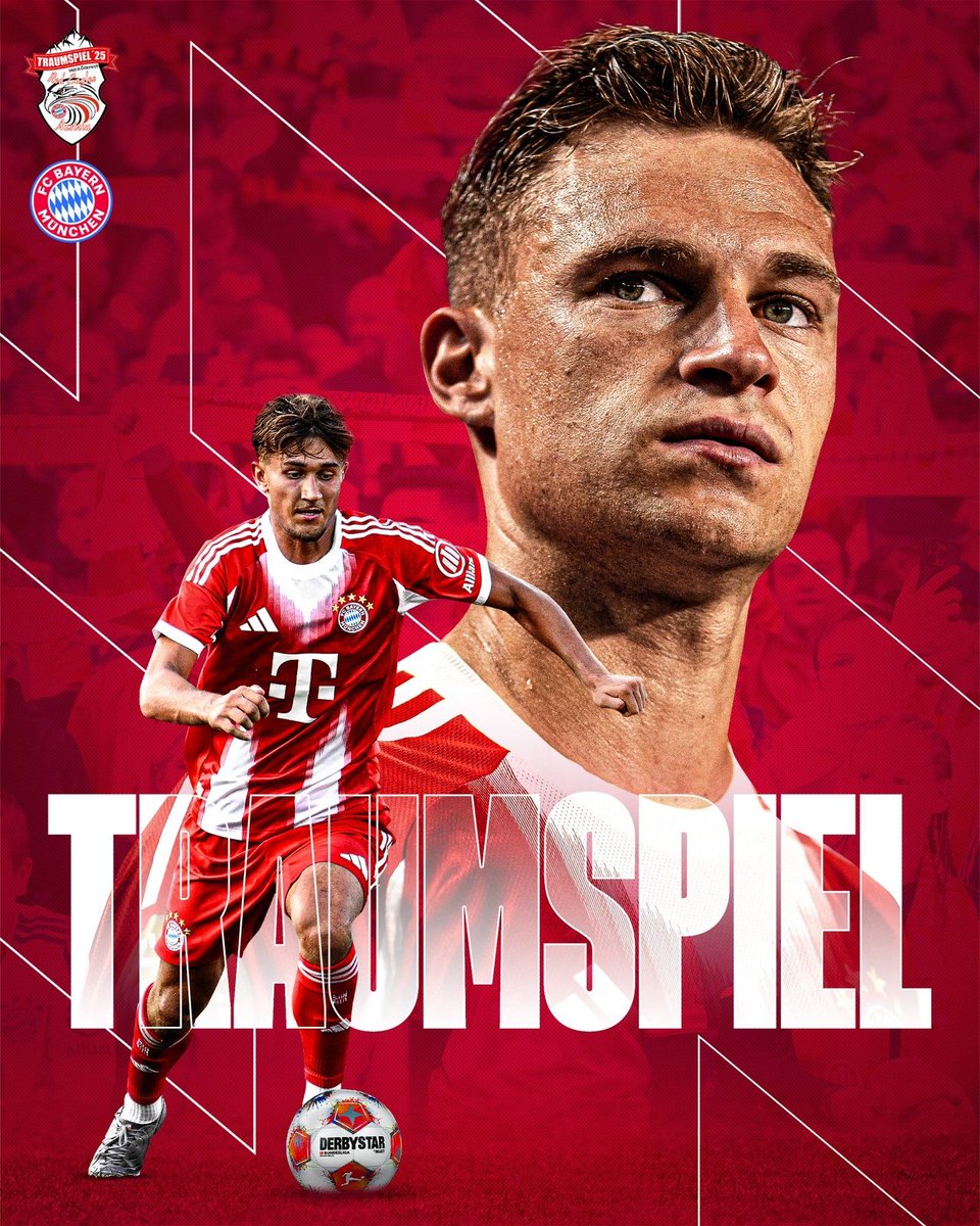 🎙English comms 🎙
✨ 𝘿𝙍𝙀𝘼𝙈 𝙂𝘼𝙈𝙀 𝙈𝘼𝙏𝘾𝙃𝘿𝘼𝙔 ✨
Bayern München vs. fan club Red Eagles Austria 𝒍𝒊𝒗𝒆 from 3PM CEST! 
𝗟𝗜𝗩𝗘 on YouTube ➡️ fc.bayern/DreamGame25