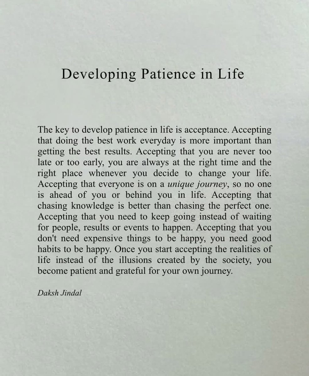 liminal (@liminal1988) on Twitter photo Developing patience in life Developing patience in life