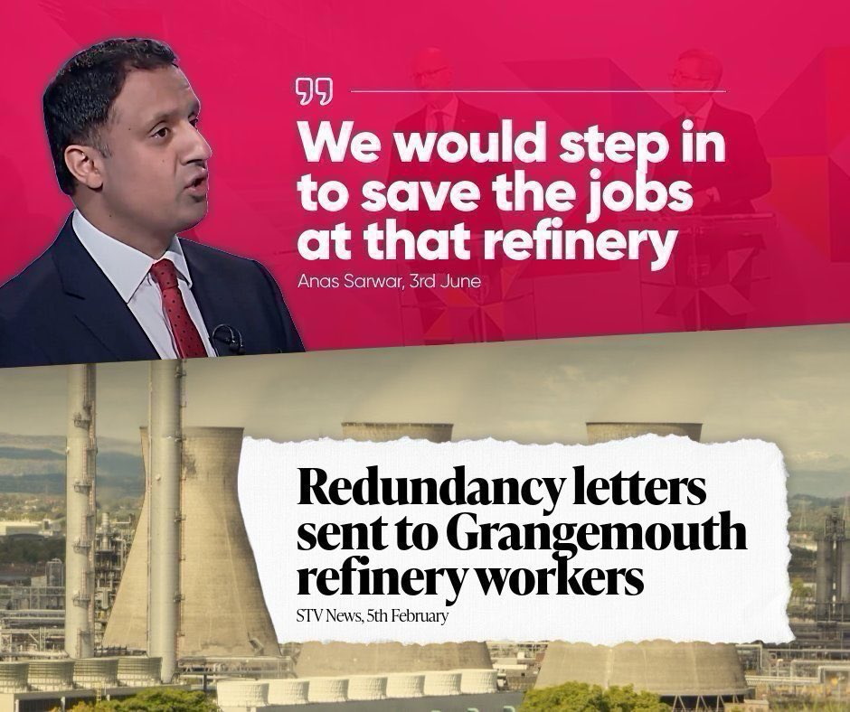 A.M.MacJ (@ammacj) on Twitter photo Well done <a href="/BBCScotlandNews/">BBC Scotland News</a> for reporting the Labour UK Government ‘Grangemouth £200m’ failure.
But why ignore Anas Sarwar’s broken promise?👇
Or that Labour UK Gov saves several English factories instead? Well done <a href="/BBCScotlandNews/">BBC Scotland News</a> for reporting the Labour UK Government ‘Grangemouth £200m’ failure.
But why ignore Anas Sarwar’s broken promise?👇
Or that Labour UK Gov saves several English factories instead?