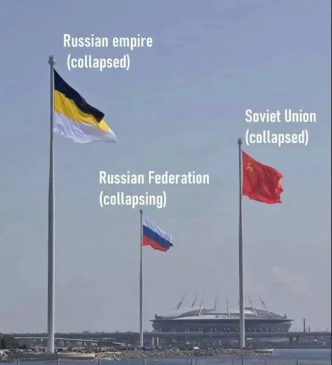 freenationsrf's tweet image. 👇Three different flags, but the same essence: dark, bloodthirsty, obscurant &amp;amp; insane colonial imperialist #Moscovia-#Russia🎯
So, nothing more to add &amp;amp; comments are unnecessary - only Making Moscovia Small Again Together!💯

#DecolonizationRF✌️
#PostRussia
#MoscoviaDelendaEst 🔥