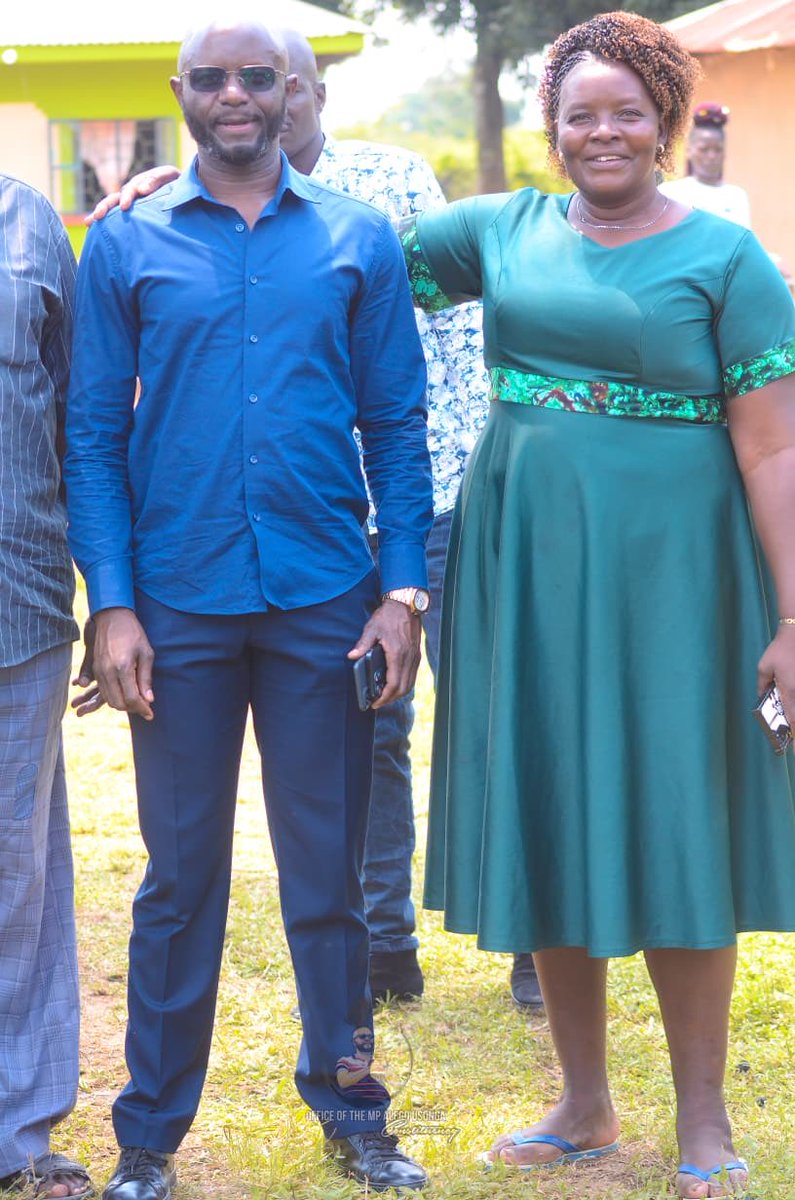 With my friend Austin Omondi Makamu at his Asere village residence within Ugunja constituency to celebrate his birthday