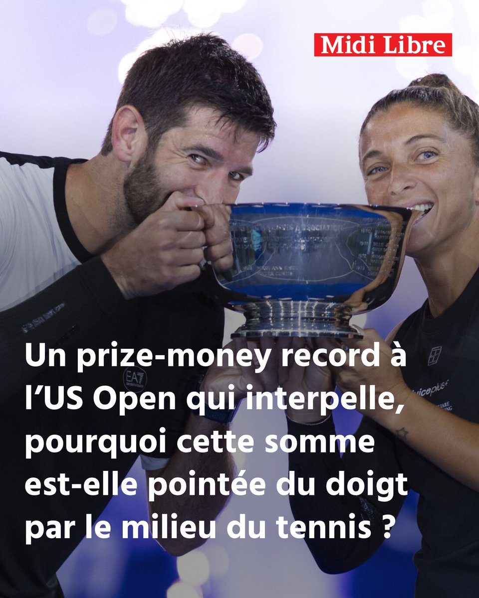 Un prize-money record à l’US Open qui interpelle, pourquoi cette somme est-elle pointée du doigt par le milieu du tennis ?
➡️ l.midilibre.fr/RyUY