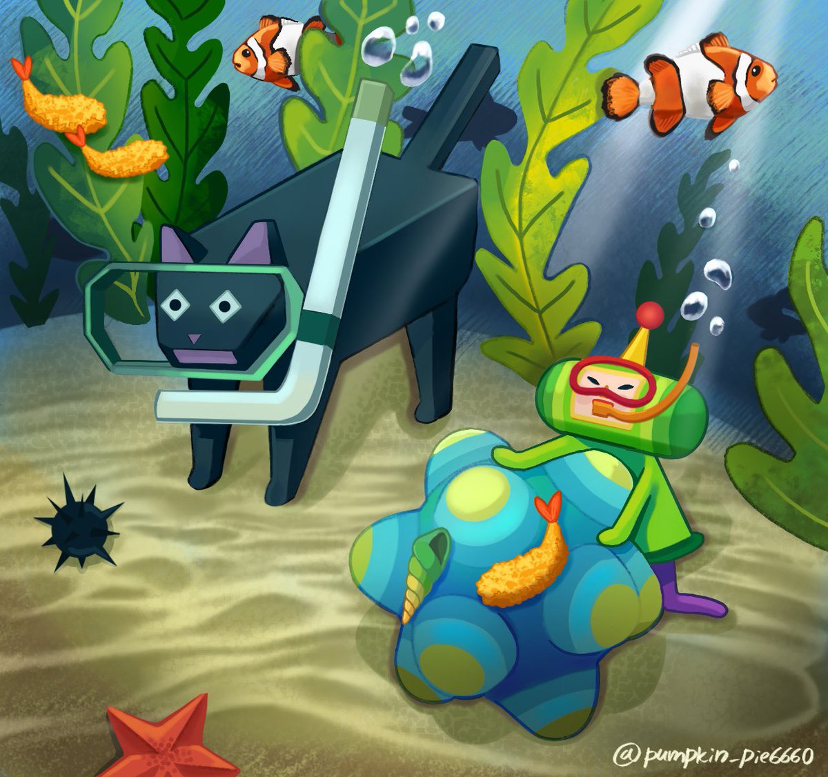 Katamari underwater
#塊魂 #katamaridamacy #katamari
